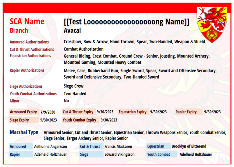 New Fighter Authorization Cards – The Kingdom of Avacal